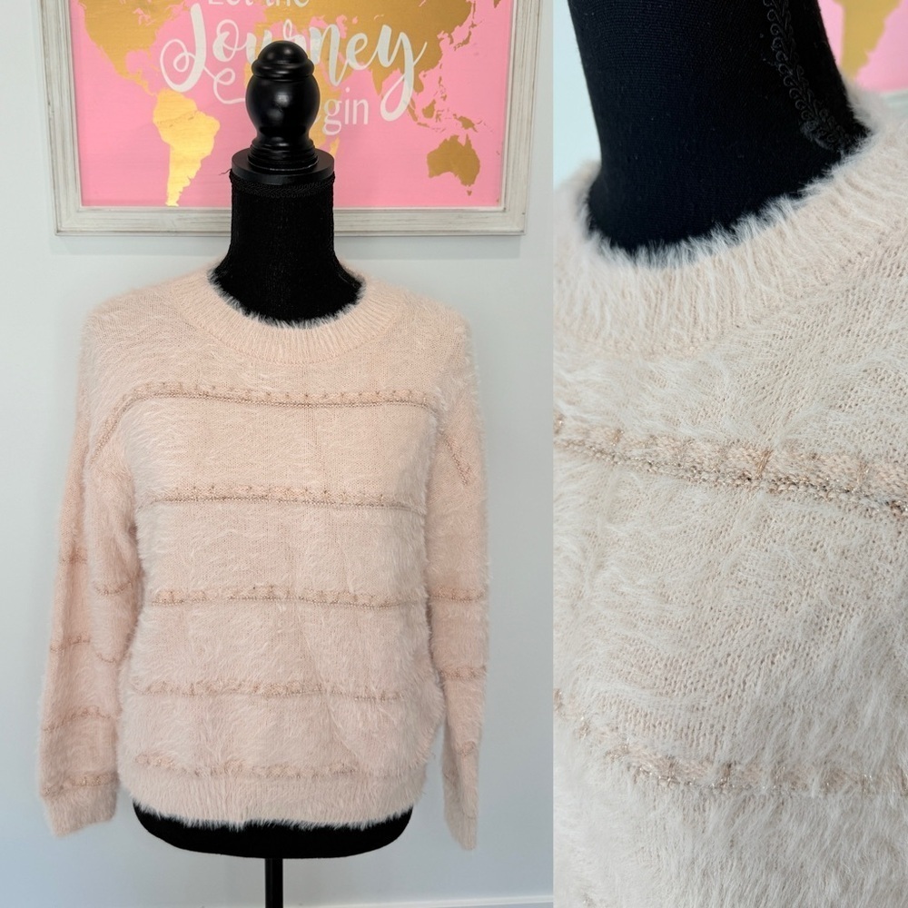 Habitual Blush Pink Soft Fuzzy Sweater (XS)